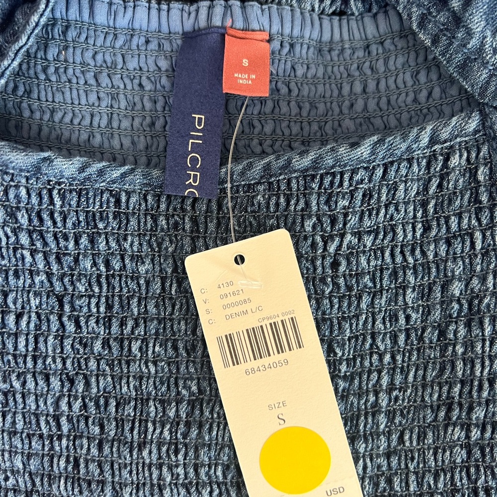 NWT Pilcro Ikat Denim Mini Sundress - Picture 7 of 8